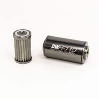 DeatschWerks - DeatschWerks 8-03-110-010K DeatschWerks Stainless Steel 10AN 10 Micron Universal Inline Fuel Filter Housing Kit (110mm) - Image 1