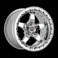 Weld - Weld 71HP7100N72G Weld S71 17x10 / 5x120mm BP / 7.2in. BS Polished Wheel 3.18in (High Pad) - Black Single Beadlock - Image 1