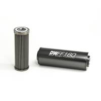 DeatschWerks - DeatschWerks 8-03-160-100K DeatschWerks Stainless Steel 10AN 100 Micron Universal Inline Fuel Filter Housing Kit (160mm) - Image 4