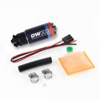 DeatschWerks - DeatschWerks 9-309-1000 DeatschWerks 340lph DW300C Compact Fuel Pump w/ Universal Install Kit (w/ Mounting Clips) - Image 1
