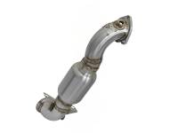 aFe - aFe 48-36318-1HC aFe 09-13 MINI Cooper S (R56) L4 1.6L (t) Twisted Steel Down Pipe 2-1/2in 304 Stainless Steel w/ Cat - Image 1