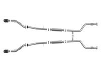 aFe - aFe 49-36138-C aFe POWER Takeda 2023 Nissan Z 2 1/2in 304 SS Cat-Back Exhaust System w/ Carbon Fiber Tips - Image 5