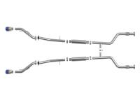 aFe - aFe 49-36138-L aFe POWER Takeda 2023 Nissan Z 2 1/2in 304 SS Cat-Back Exhaust System w/ Blue Flame Tips - Image 5