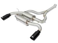 aFe - aFe 49-36325-B aFe MACHForce XP SS-304 Black Tip 2.5in Dia Axle Back Exhaust 12-15 BMW 335i (F30) 3.0L (t) - Image 2