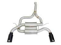 aFe - aFe 49-36325-B aFe MACHForce XP SS-304 Black Tip 2.5in Dia Axle Back Exhaust 12-15 BMW 335i (F30) 3.0L (t) - Image 3