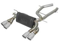 aFe - aFe 49-36338-P aFe MACH Force-Xp 2-1/2in SS Axle Back Exhaust w/Polished Tips 15+ BMW M3/M4 (F80/F82) L6 3.0L (tt) - Image 1