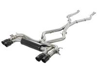 aFe - aFe 49-36341-B aFe MACH Force-Xp 3.5in. 304 SS C/B Exhaust System 15-18 BMW X5 M (F85) V8-4.4L (tt) - Black Tip - Image 1