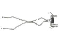 aFe - aFe 49-36341-P aFe MACH Force-Xp 3.5in 304 SS Cat-Back w/Polished Tips 15-18 BMW X5 M (F85)/X6 M (F86) V8-4.4L S63 - Image 4