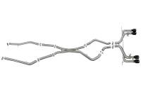 aFe - aFe 49-36342-B aFe MACH Force-Xp 3.5in. 304 SS C/B Exhaust w/o Muffler 15-18 BMW X5 M V8-4.4L (tt) - Black Tip - Image 3
