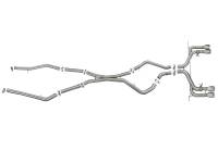 aFe - aFe 49-36342-P aFe MACH Force-Xp 3.5in. 304 SS C/B Exhaust w/o Muffler 15-18 BMW X5 M V8-4.4L (tt) - Polished Tip - Image 7