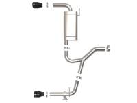 aFe - aFe 49-36349-B aFe MACHForce XP Exhausts Axle-Back 15-21 BMW X1 2.0L (t) (SS w/Black Tips) - Image 5