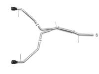 aFe - aFe 49-36419-B aFe 17-19 Audi A4 (L4-2.0L) MACH Force-Xp Stainless Steel Axle-Back Exhaust System - Black Tip - Image 6