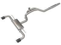 aFe - aFe 49-36451-C aFe Gemini XV 3in to 2 1/2in 304 SS Cat-Back Exhaust 22-23 Volkswagen GTI (MK8) 2.0L w/ Carbon Tips - Image 1