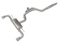 aFe - aFe 49-36451-P aFe Gemini XV 3in to 2 1/2in 304 SS Cat-Back Exhaust 22-23 Volkswagen GTI (MK8) 2.0L w/Polished Tips - Image 1