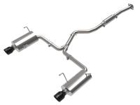 aFe - aFe 49-36804-B aFe Subaru Forester XT 14-18 H4-2.5L (t) Takeda 2-1/2in to 2-1/4in 304 SS Cat-Back- Black Tip - Image 1