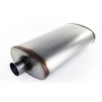 aFe - aFe 49-91010 aFe MACHForce XP Exhausts Mufflers SS-409 EXH Muffler 3In/Out 5x11 Body Brushed - Image 2