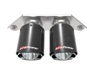 aFe - aFe 49C36435-C aFe Power Mach Force Xp 4in 304 SS Bolt-On Exhaust Tips Carbon Fiber 14-19 Porsche 911 GT3 3.8L/4.0L - Image 2