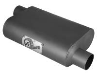 aFe - aFe 49M00003 aFe Scorpion Replacement Alum Steel Muffler 2-1/2in In/Out Baffled Offset/Offset 13inL x10inW x4inH - Image 1