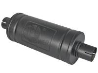 aFe - aFe 49M00007-B aFe MACH Force-Xp 409 SS Muffler w/ Black finish 2-1/2in Inlet & Outlet 14in x 16in Diameter - Image 1
