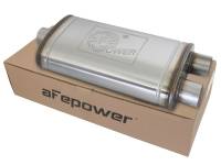 aFe - aFe 49M00015 aFe MACHForce XP SS Muffler 3in Center Inlet / 3in Offset Outlet 22in L x 11in W x 6in H Body - Image 2