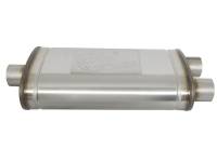 aFe - aFe 49M00015 aFe MACHForce XP SS Muffler 3in Center Inlet / 3in Offset Outlet 22in L x 11in W x 6in H Body - Image 4