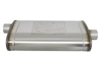 aFe - aFe 49M00016 aFe MACHForce XP SS Muffler 3in Center Inlet / 3in Offset Outlet 22in L x 11n W x 6in H Body - Image 3