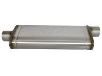 aFe - aFe 49M00017 aFe MACHForce XP SS Muffler 3in Center Inlet / 3in Offset Outlet 22in L x 9in W x4in H Body - Image 4