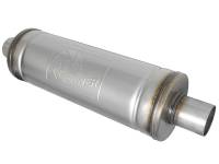 aFe - aFe 49M00021 aFe MACH Force-Xp 409 SS Muffler 2.5in Center/Center 18in L x 6in Dia - Round Body - Image 1