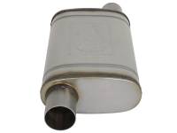 aFe - aFe 49M00028 aFe MACH Force-Xp 409 SS Muffler 2.5in Offset Inlet/2.5in Offset Outlet 14in L x 9in W x 4in H Body - Image 3