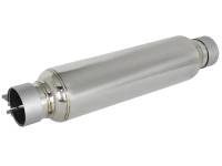 aFe - aFe 49M10002 aFe MACH Force-Xp 304 Stainless Steel Resonator 2.5in Inlet/Outlet x 4in Dia x 15in Body x 19in L - Image 1
