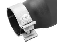 aFe - aFe 49T25354-B06 aFe MACH Force-XP 409 SS Single Wall Universal Clamp On Exhaust Tip - Black - Image 4