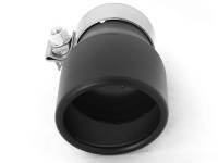 aFe - aFe 49T25354-B06 aFe MACH Force-XP 409 SS Single Wall Universal Clamp On Exhaust Tip - Black - Image 5