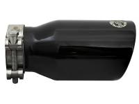aFe - aFe 49T25354-B07 aFe MACH Force-Xp Universal 409 SS Single-Wall Clamp-On Exhaust Tip - Black - Image 5