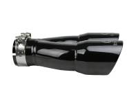 aFe - aFe 49T25364-B10 aFe Takeda 2.5in 304 Stainless Steel Clamp-on Exhaust Tip 2.5in Inlet 3in Dual Outlet - Black - Image 3