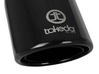 aFe - aFe 49T25404-B08 aFe Takeda 304 Stainless Steel Clamp-On Exhaust Tip 2.5in.Inlet / 4in Outlet - Black - Image 2