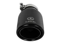 aFe - aFe 49T25404-B08 aFe Takeda 304 Stainless Steel Clamp-On Exhaust Tip 2.5in.Inlet / 4in Outlet - Black - Image 3