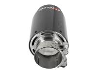 aFe - aFe 49T25404-C07 aFe MACH Force-Xp 409 SS Clamp-On Exhaust Tip 2.5in. Inlet / 4in. Outlet / 7in. L - Carbon - Image 4