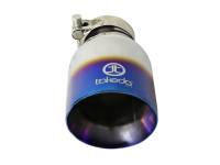 aFe - aFe 49T25404-L07 aFe Takeda 304 Stainless Steel Clamp-On Exhaust Tip 2.5in Inlet / 4in Outlet - Blue Flame - Image 2