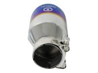 aFe - aFe 49T25404-L07 aFe Takeda 304 Stainless Steel Clamp-On Exhaust Tip 2.5in Inlet / 4in Outlet - Blue Flame - Image 5