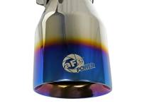 aFe - aFe 49T25404-L071 aFe Mach Force XP 304 Stainless Steel Clamp-On Exhaust Tip 2.5in Inlet / 4in Outlet - Blue Flame - Image 4
