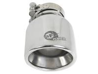 aFe - aFe 49T25404-P06 aFe MACH Force-Xp 304 SS Clamp-On Exhaust Tip 2.5in. Inlet / 4in. Outlet / 6in. L - Polished - Image 2