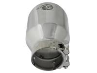 aFe - aFe 49T25404-P06 aFe MACH Force-Xp 304 SS Clamp-On Exhaust Tip 2.5in. Inlet / 4in. Outlet / 6in. L - Polished - Image 4