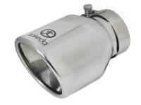 aFe - aFe 49T25404-P061 aFe Takeda Universal Exhaust Tip 2-1/2 IN Inlet x 4 IN Outlet x 6 IN L- Polished - Image 1