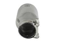 aFe - aFe 49T25404-P08 aFe Takeda 304 Stainless Steel Clamp-On Exhaust Tip 2.5in. Inlet / 4in. Outlet / 8in. L - Polished - Image 2