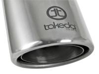 aFe - aFe 49T25404-P08 aFe Takeda 304 Stainless Steel Clamp-On Exhaust Tip 2.5in. Inlet / 4in. Outlet / 8in. L - Polished - Image 3