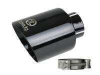 aFe - aFe 49T25454-B07 aFe Takeda Universal Exhaust Tip 2-1/2 IN Inlet x 4-1/2 IN Outlet x 7 IN L- Black - Image 1