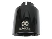 aFe - aFe 49T25454-B07 aFe Takeda Universal Exhaust Tip 2-1/2 IN Inlet x 4-1/2 IN Outlet x 7 IN L- Black - Image 2