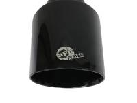 aFe - aFe 49T25454-B071 aFe Takeda 409 SS Clamp-On Exhaust Tip 2.5in. Inlet / 4.5in. Outlet / 7in. L - Black - Image 2
