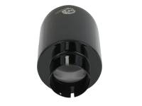 aFe - aFe 49T25454-B071 aFe Takeda 409 SS Clamp-On Exhaust Tip 2.5in. Inlet / 4.5in. Outlet / 7in. L - Black - Image 3