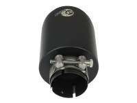 aFe - aFe 49T25454-B072 aFe Takeda 304 SS Clamp-On Exhaust Tip 2.5in. Inlet / 4.5in. Outlet / 7in. L - Black - Image 2
